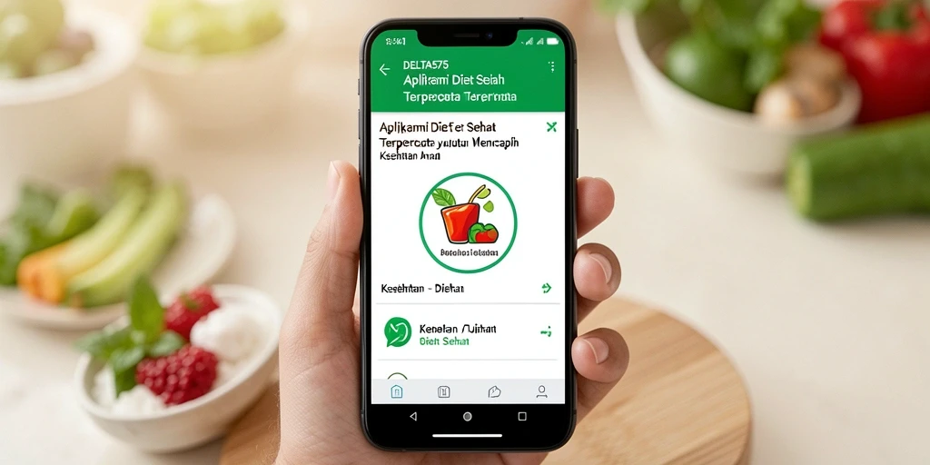 Antarmuka aplikasi DELTA575 yang intuitif untuk Diet Sehat
