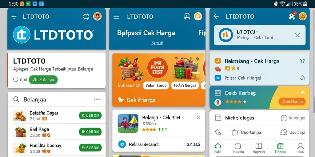 Tampilan antarmuka LTDTOTO untuk cek harga produk yang mudah digunakan.