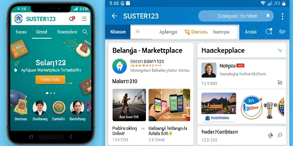 Antarmuka aplikasi SUSTER123 yang memudahkan belanja online.