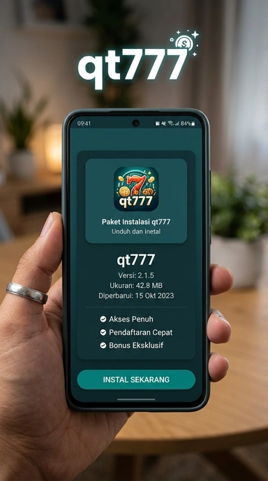 Tampilan halaman APK qt777